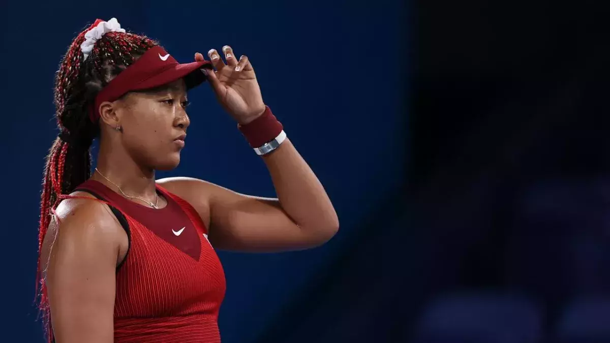 Naomi Osaka am vierten Tag der olympischen Spiele 2021 in Tokio