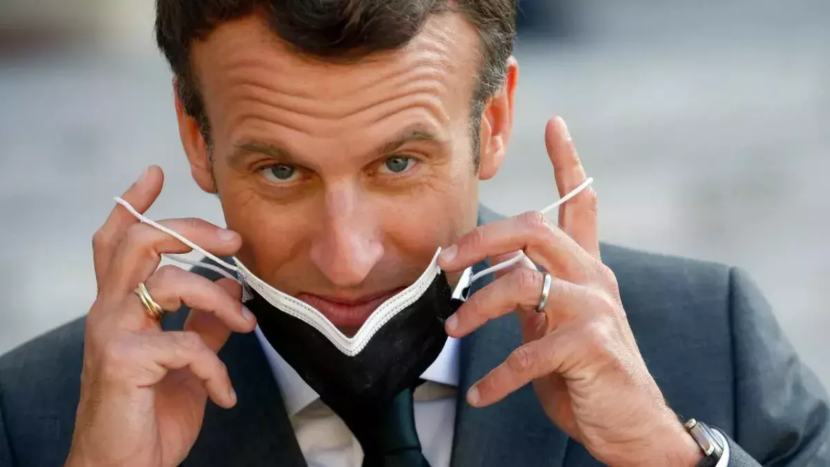 Der französische Präsident Macron empfängt Australiens Premierminister Scott Morrison