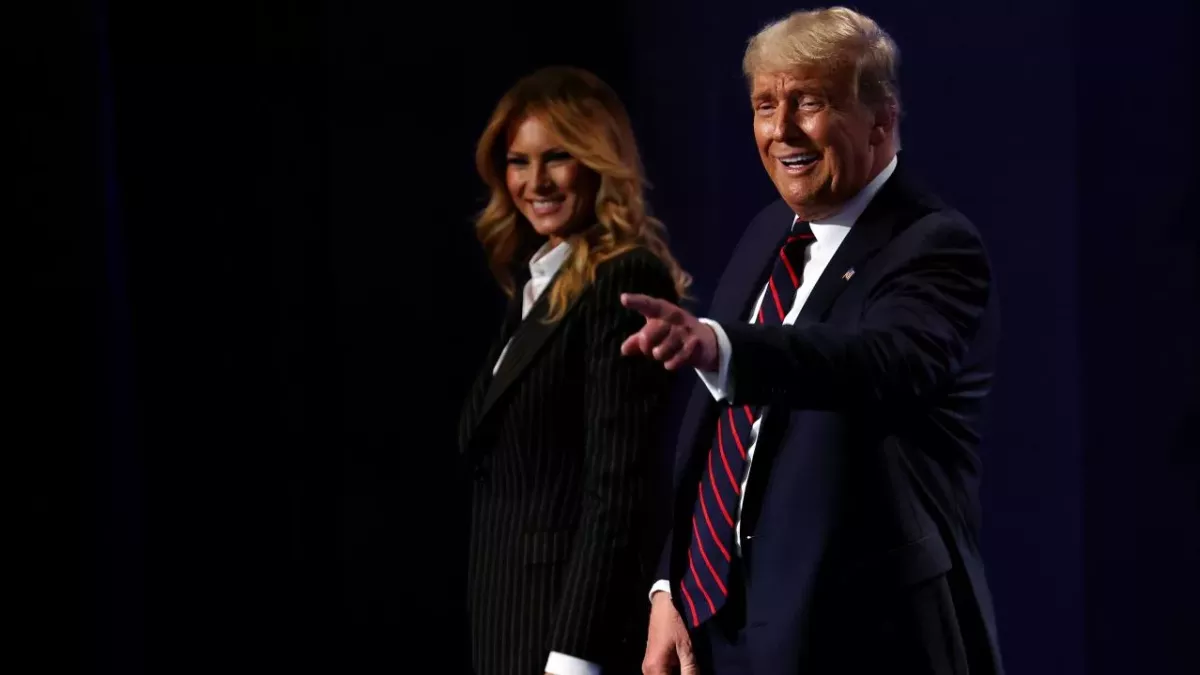 Trump und Trump: Beide ohne Maske