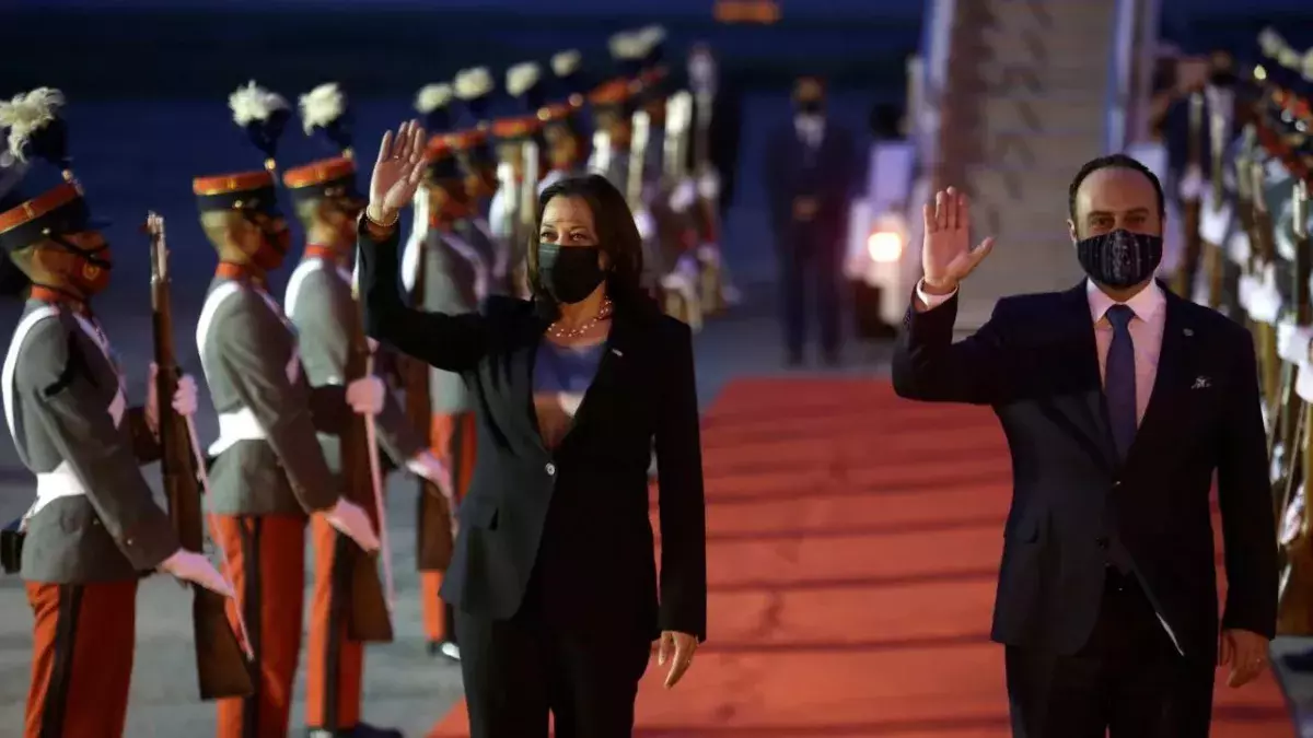 Kamala Harris ist gut in Guatemala angekommen
