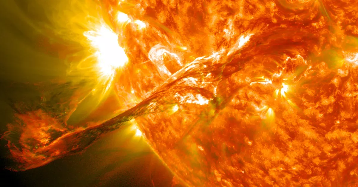 Sonnensturm rast auf die Erde zu