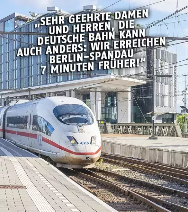 Bahnansagen: Es gibt auch erfreuliche Ansagen...