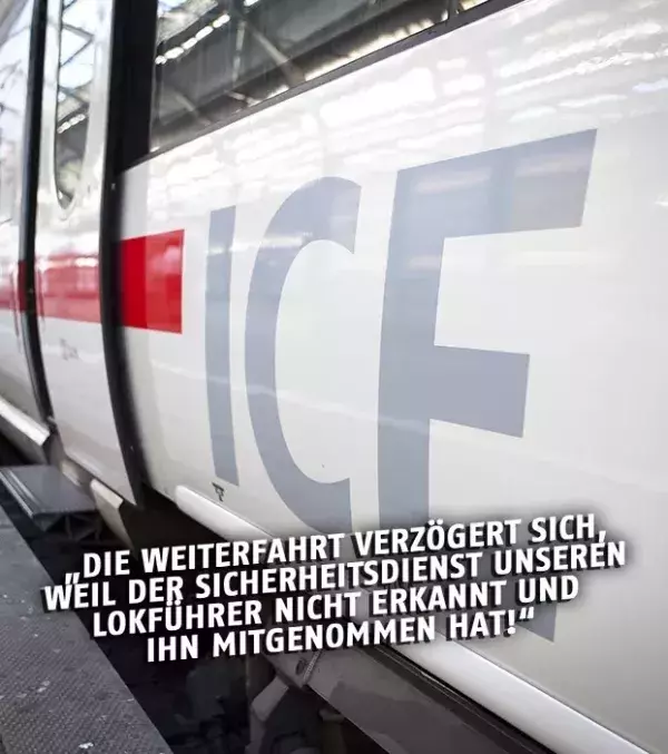 Bahnansagen: Immer auf den Zugführer!
