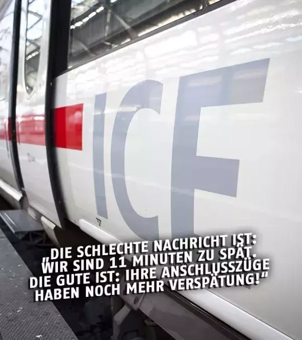 Bahnansagen: Ob diese gute Nachricht gut ankam...