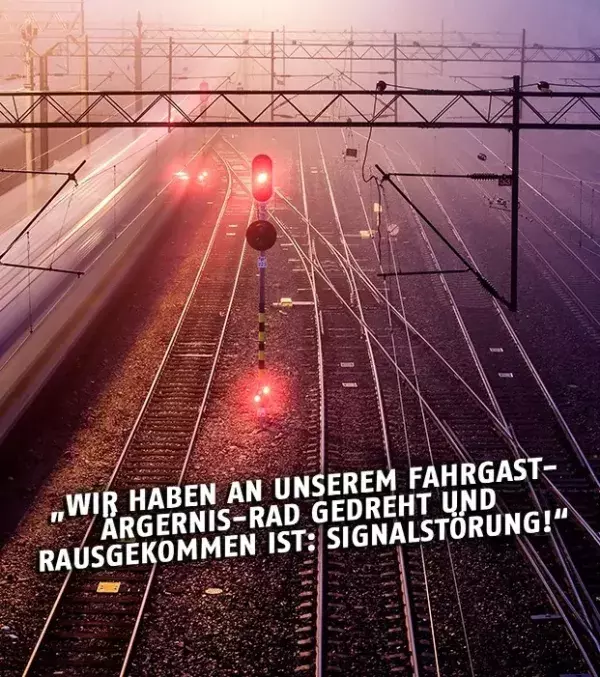 Bahnansagen: Pech-Spiel bei der Deutschen Bahn