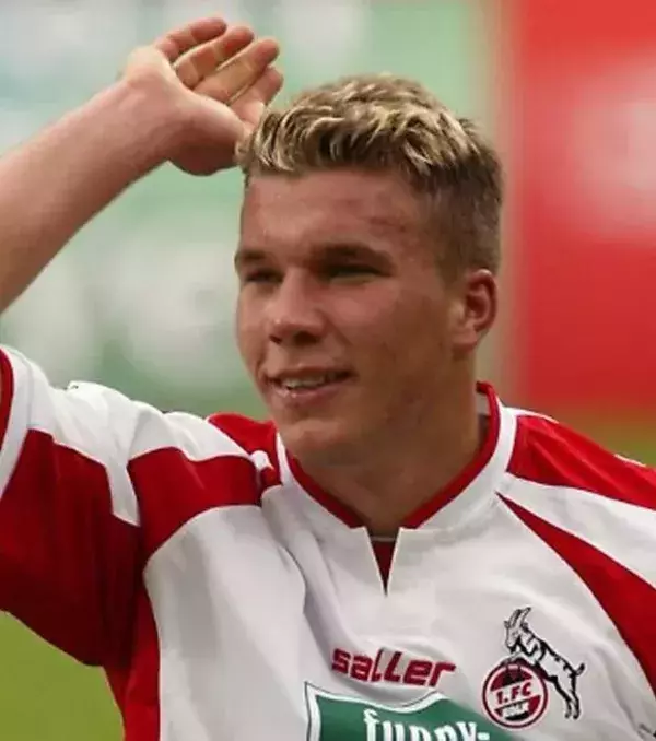 Der junge Lukas Podolski vom 1. FC Köln